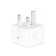 20w usb c 3 pin power adapter white