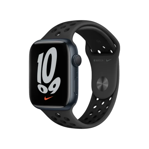 apple watch nike series 7 (41mm gps) – midnight aluminium case with anthracite – excellent