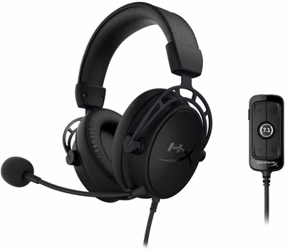hyperx cloud alpha s gaming headset with virtual 7.1 surround sound, black