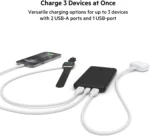 delivery in 48 hours belkin 10000mah portable power bank, 10k usb c power bank, 1 usb c port and 2 usb a ports, 15w fast charging, compatible with iphone samsung galaxy airpods ipad, black
