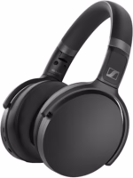 sennheiser hd 450bt bluetooth 5.0 wireless headphone with active noise cancellation 30 hour battery life, usb c fast charging, virtual assistant button, foldable black black