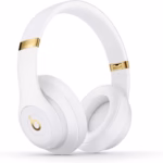 beats studio3 wireless over ear headphones, active noise cancelling, bluetooth, apple w1 chip, white