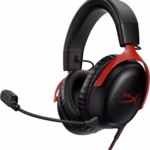 hyperx cloud iii, wired gaming headset, memory foam comfort, dts headphone:x spatial audio, detachable noise cancelling microphone, black and red