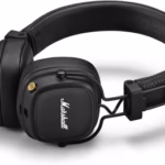 marshall major iv foldable wireless bluetooth headphones, 80 hour playtime, over ear, black