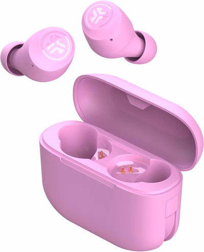 jlab go air pop atrue wireless connectivity earphone (ebgairpoprpnk124) pink
