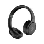 audio technica ath s220bt wireless headphones, bluetooth over ear design, lightweight comfort, black