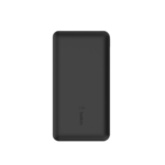belkin 10000mah portable power bank, 10k usb c power bank, 1 usb c port and 2 usb a ports, 15w fast charging, compatible with iphone samsung galaxy airpods ipad, black