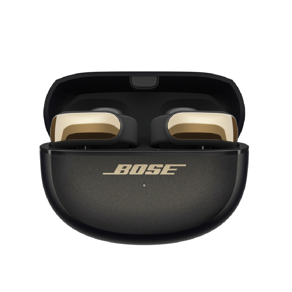 bose ultra open true wireless earbuds, open ear design, bluetooth, secure fit, desert gold
