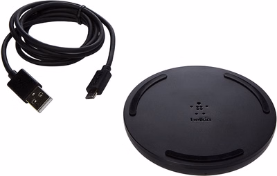 delivery in 48 hours belkin 10w fast wireless charging pad with usb c cable, qi wireless charger for smartphones, compact design, black