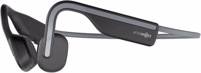 aftershokz openmove wireless bone conduction headphones, lightweight, sweat resistant, bluetooth, slate grey