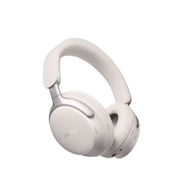 bose 880066 0200 quietcomfort ultra wireless noise cancelling over the ear headphone, white smoke