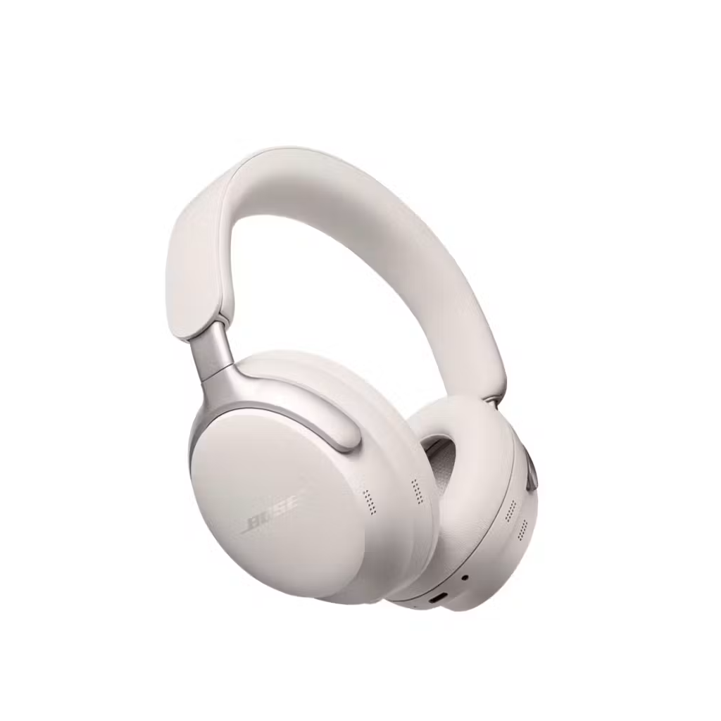 bose 880066 0200 quietcomfort ultra wireless noise cancelling over the ear headphone, white smoke