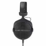 beyerdynamic dt 990 pro over ear studio monitor headphones, open back design, 80 ohm, wired, limited edition black