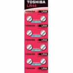 delivery in 2 to 3 business days toshiba lr44 ag13 1.5v alkaline button cell batteries, mercury free, pack of 10 (equivalent to a76, gpa76, v13ga, l1154)