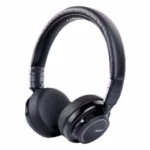 aukey wireless on ear headphones, bluetooth, foldable, long battery life, black