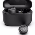 jlab go air pop+ wireless bluetooth in ear earphones with microphone, 35+ hours battery, eq3 custom sound, app, black