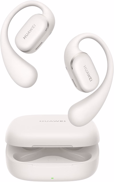 huawei freearc open ear earbuds, bluetooth, sterling sound, ip57, 28h playtime, sports earphones, grey