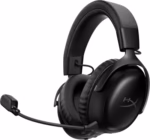hyperx cloud iii s wireless gaming headset, 2.4ghz & bluetooth, up to 120h/200h battery, 53mm drivers, detachable mic, multi platform, black