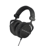 beyerdynamic dt 990 pro over ear studio monitor headphones, open back design, 80 ohm, wired, limited edition black