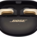 bose ultra open true wireless earbuds, open ear design, bluetooth, secure fit, desert gold