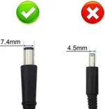dell original 65w laptop charger – 19.5v 3.33a, 7.4×5.0mm, uae plug