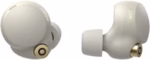 sony wf 1000xm4 wireless noise cancelling earbuds, bluetooth, rechargeable battery, silver