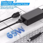 dell original 65w laptop charger – 19.5v 3.33a, 7.4×5.0mm, uae plug