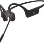 ftershokz opencomm uc bone conduction bluetooth headset, noise cancelling microphone, lightweight, black
