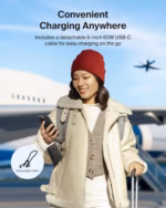 belkin 20,000mah usb c portable power bank with 2 usb a ports, usb c input/output, fast charging, rose gold 4.7